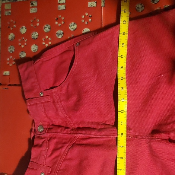 VTG Wrangler Silver Lake red bareback jeans 11/12 x 34 (have been hemmed) - Picture 11 of 12
